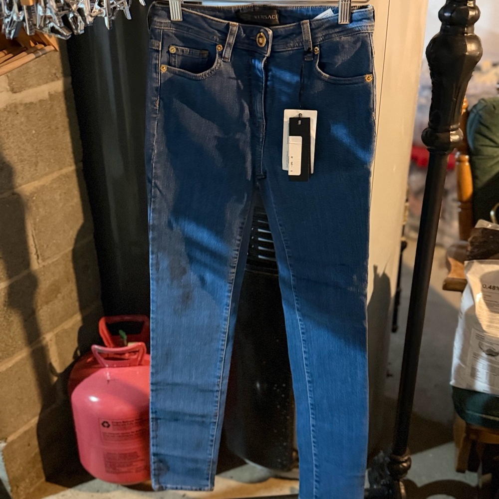 Versace Women's Classic Blue Skinny Jeans